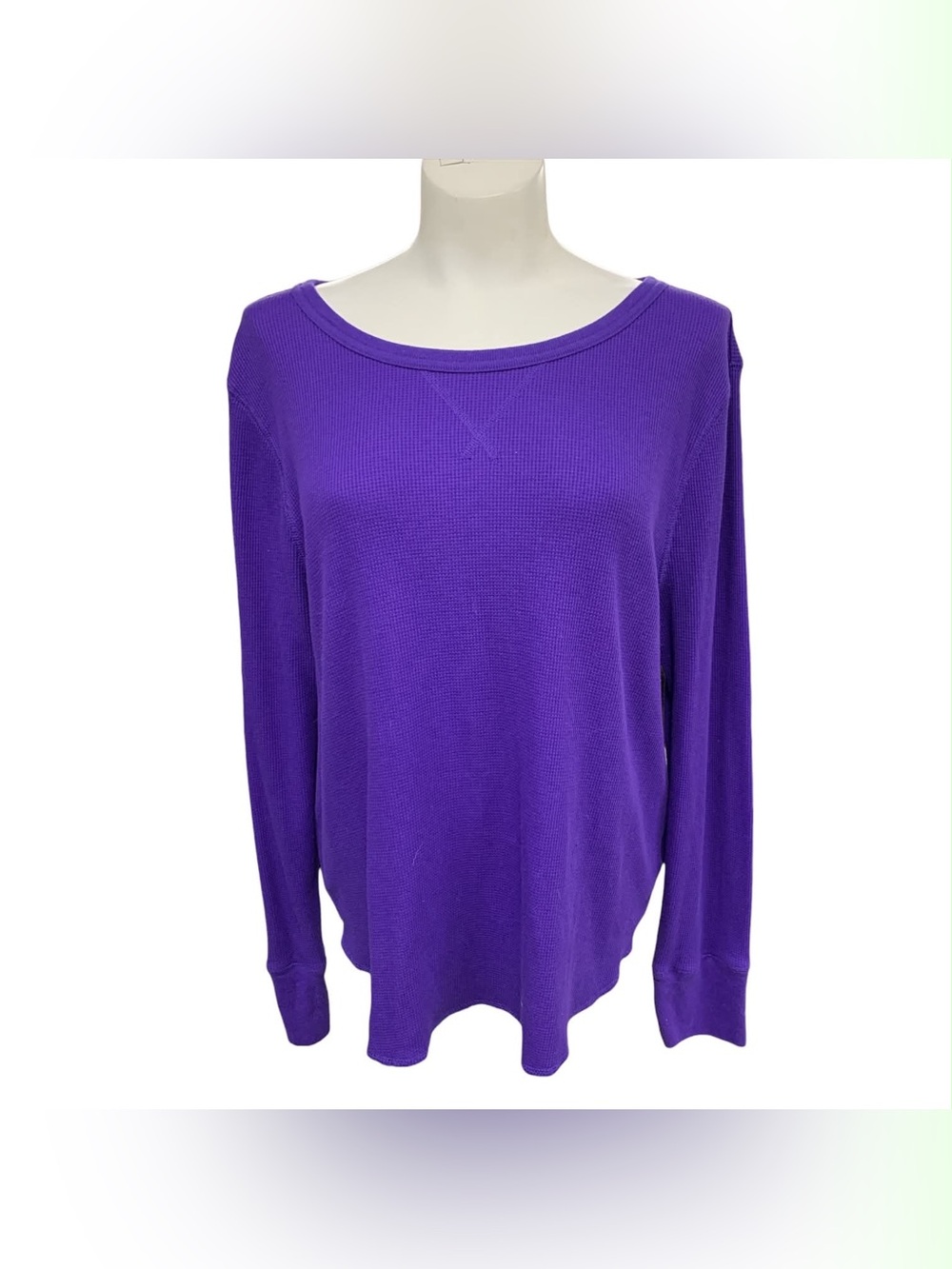 GAP Purple Lightweight Boatneck Long-Sleeve Top Size XL